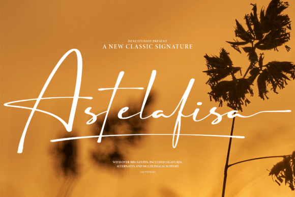 Astelafisa: The Elegant Script Font for Makers
