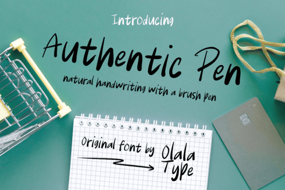 Authentic Pen: A Natural Handwritten Typeface for Branding