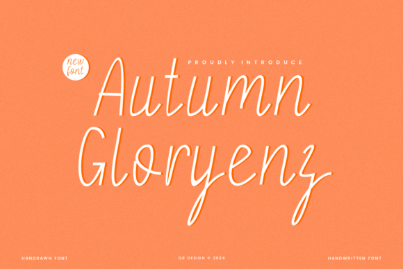Autumn Gloryenz: A Graceful Handwritten Font for Editorial Design