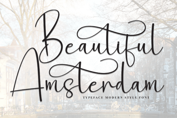 Beautiful Amsterdam: A Script Font for Elegant Branding