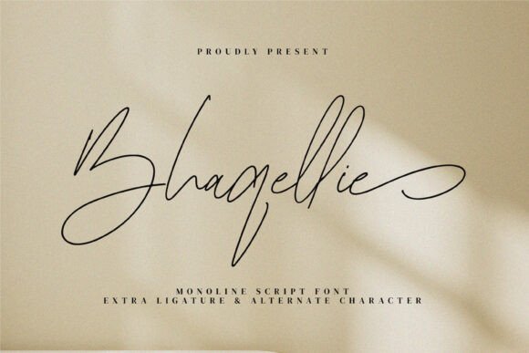 Bhaqellie: A Modern Script Font for Branding
