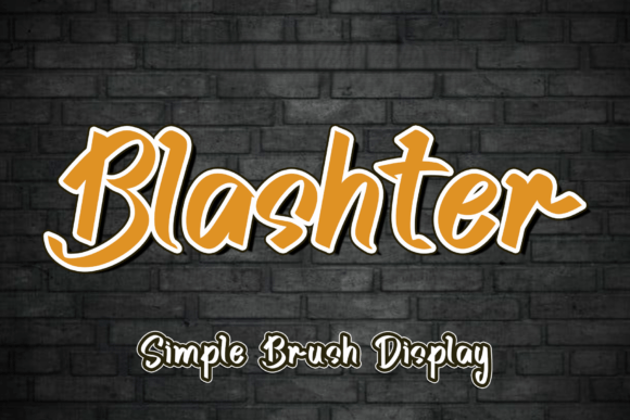Blashter: A Handwritten Font for Elegant Branding