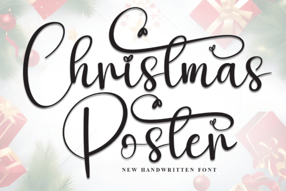 Christmas Poster Font for Web Design