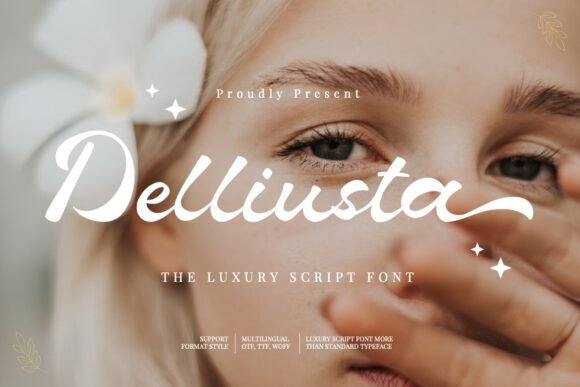Delliusta: A Refined Script Font for Editorial Design