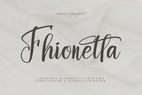 Fhionetta: The Elegant Script Font for Crafters