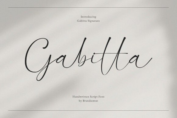 Gabitta: A Handwritten Font for Editorial Design