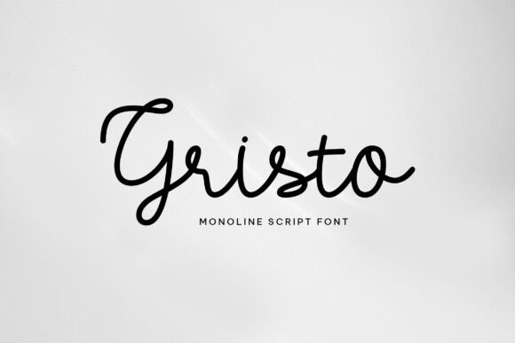 Gristo: A Modern Monoline Typeface for Clean Branding