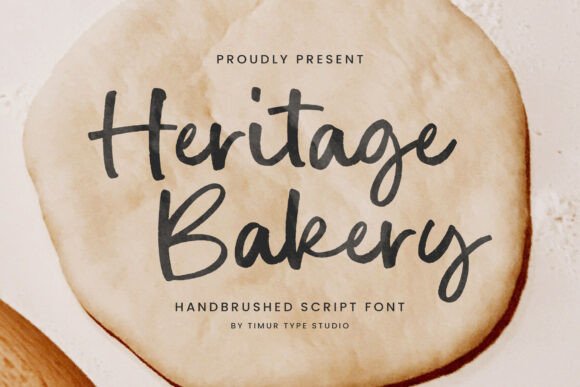 Heritage Bakery: A Warm Script Font for Editorial Design