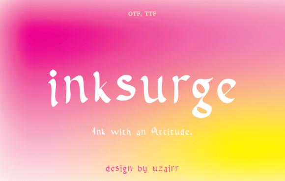 Inksurge: The Free Font for Bold Campaigns