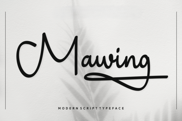 Mawing: A Script Font for Polished Branding