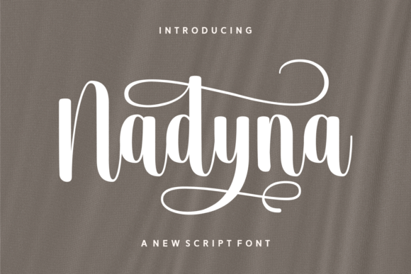 Nadyna: A Bold Script Font for Editorial Design