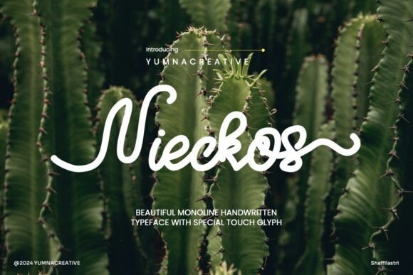 Nieckos: A Refined Handwritten Typeface for Editorial Design