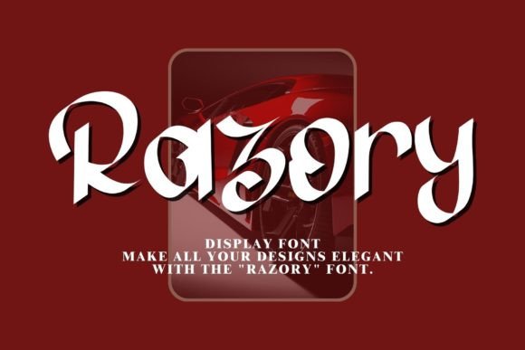 Razory Typeface: Elegant Blackletter for Editorial Design