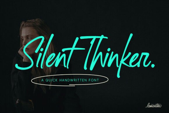 Silent Thinker: The Handwritten Font for Bold Brands