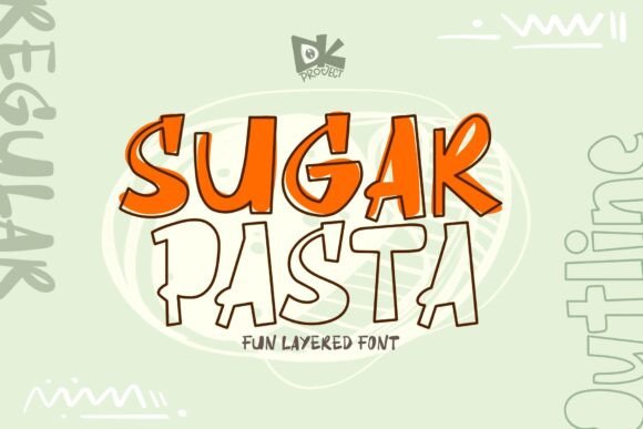 Sugar Pasta: A Layered Typeface for Editorial Charm