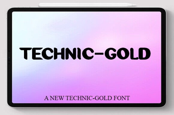 Technic Gold: A Font That Elevates Your Brand