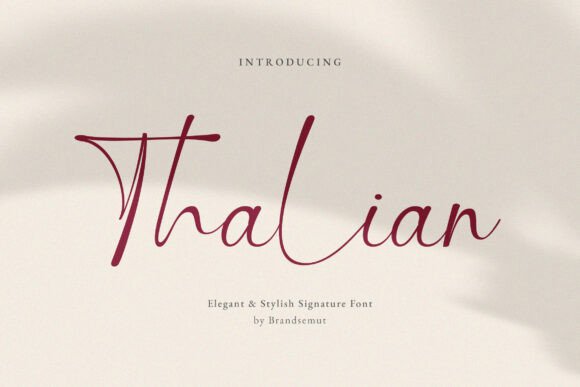 Thalian: A Handwritten Font for Elegant Editorial Design