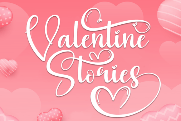 Valentine Stories Font for Business Branding