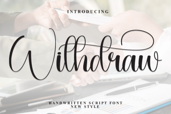 Withdraw Font: Elevate Your Handmade Brand